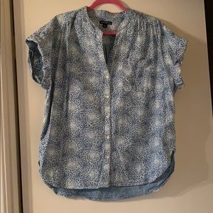 J.crew short sleeve chambray top